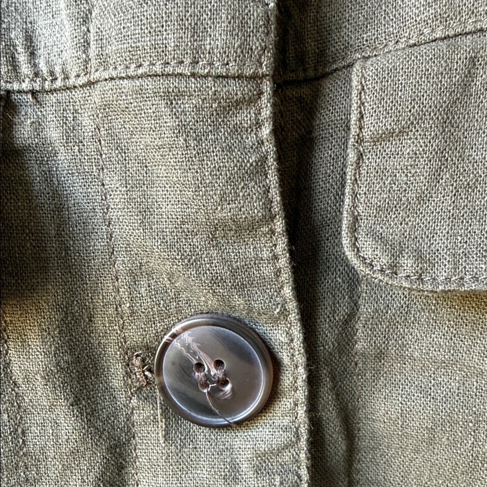 Ci Sono Olive Utility Button-Front Jacket - image 3